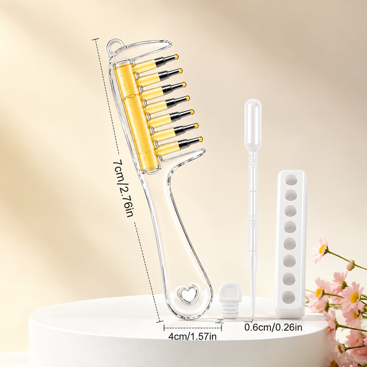 2-in-1 Hair Oil Applicator and Scalp Massager