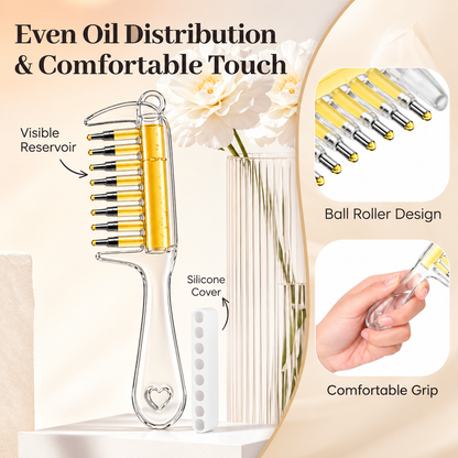 2-in-1 Hair Oil Applicator and Scalp Massager