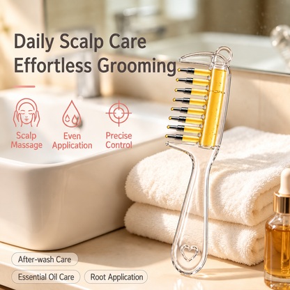 2-in-1 Hair Oil Applicator and Scalp Massager
