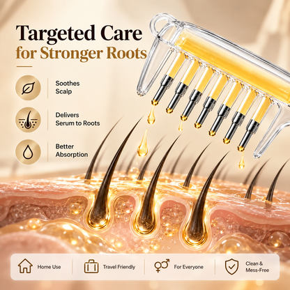 2-in-1 Hair Oil Applicator and Scalp Massager