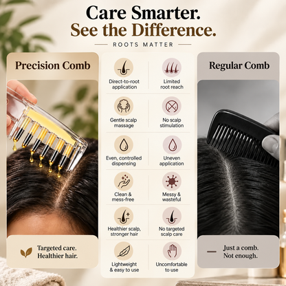 2-in-1 Hair Oil Applicator and Scalp Massager
