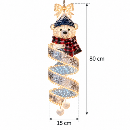 Christmas Magic Spiral Hanging LED Light Collection