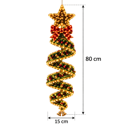 Christmas Magic Spiral Hanging LED Light Collection